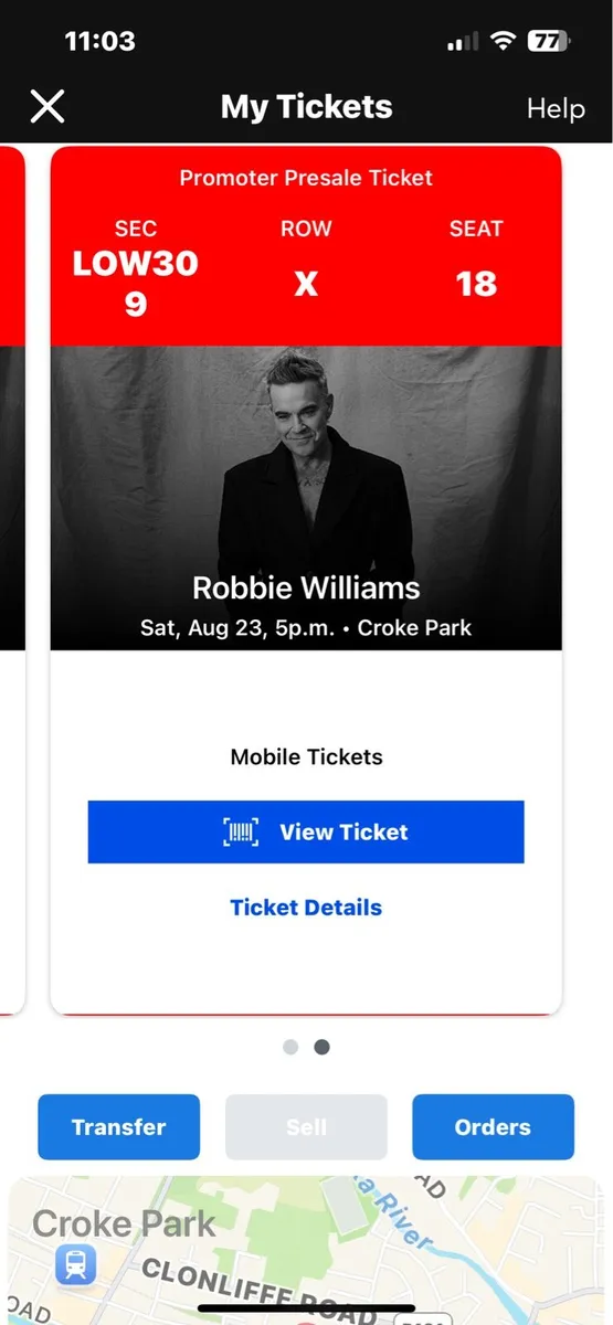 Robbie Williams Tickets - Image 2