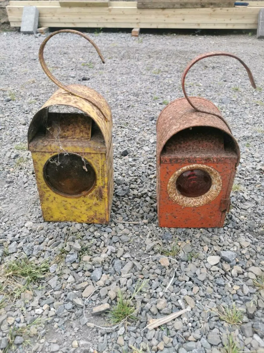Vintage railway lights - Image 4
