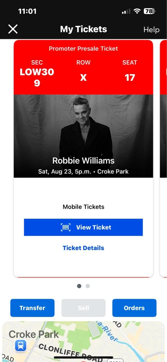 Robbie Williams Tickets - Image 1