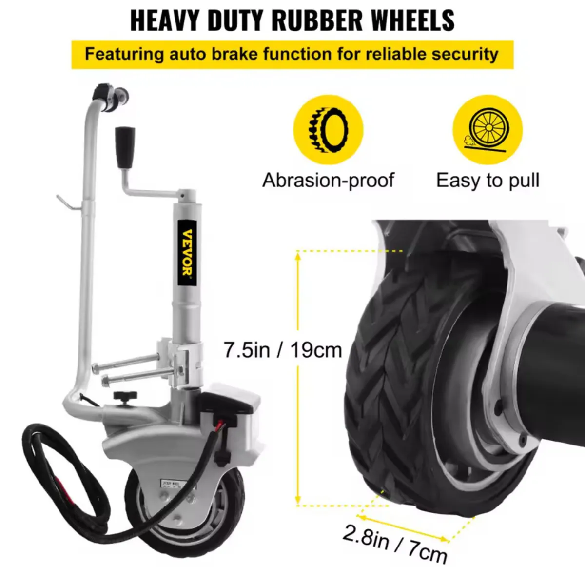 12V Electric Trailer Mover  Jockey Wheels - Image 4