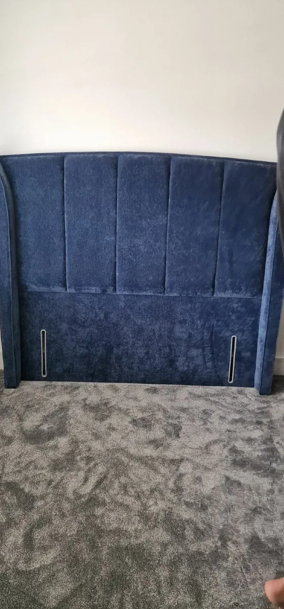 Velvet Bed Frame and Headboard - Image 4