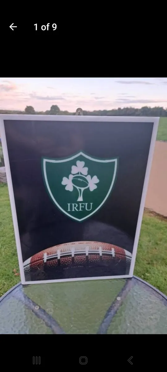 Irish rugby light up sign - Image 1