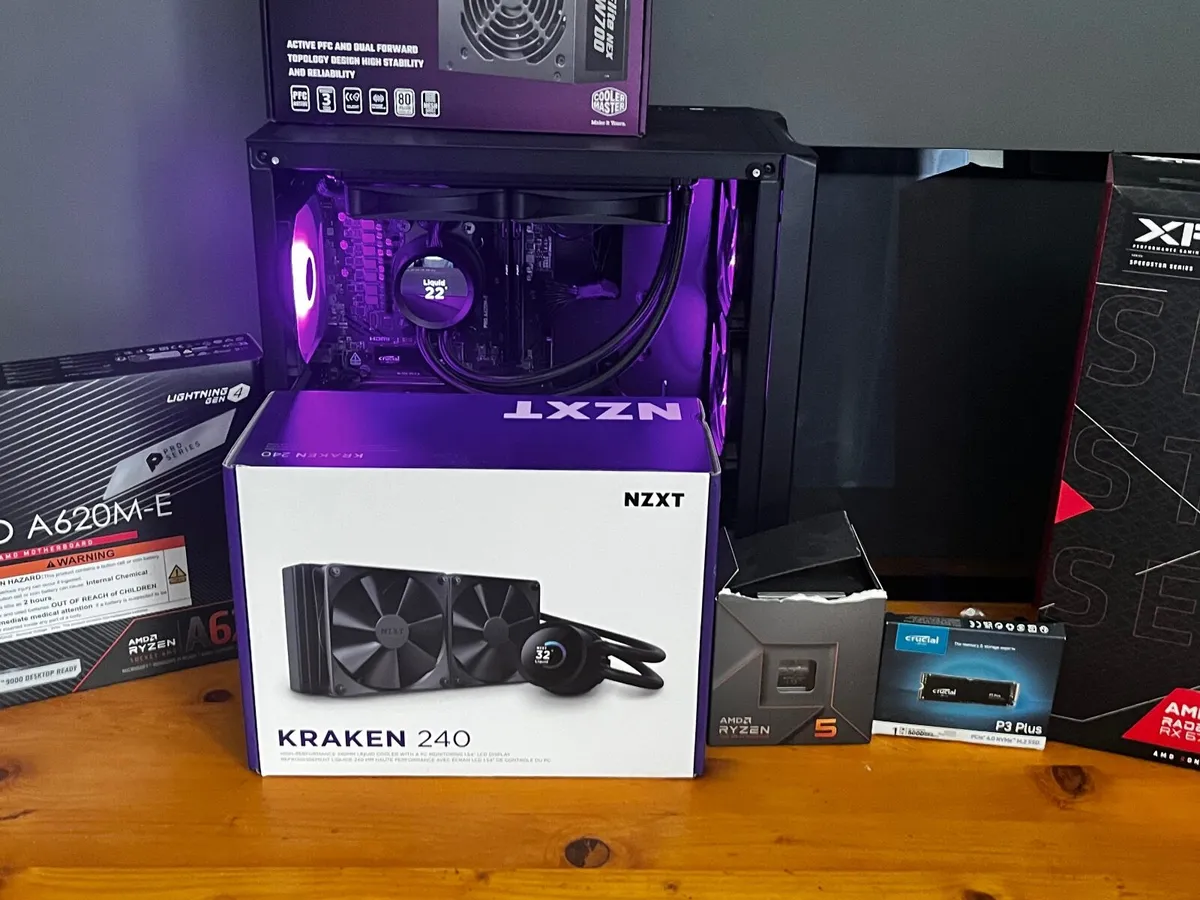 Custom Gaming PC Ryzen 5 7600 & AMD Radeon 6750XT - Image 4