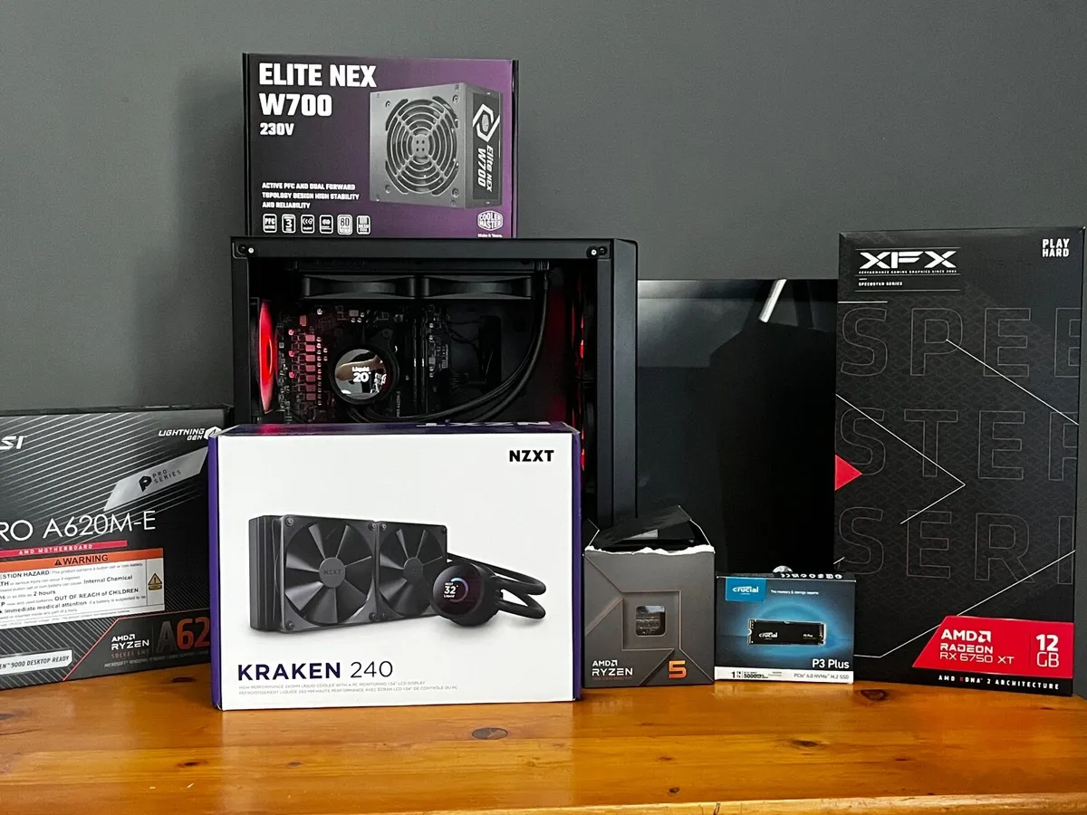 Custom Gaming PC Ryzen 5 7600 & AMD Radeon 6750XT - Image 1