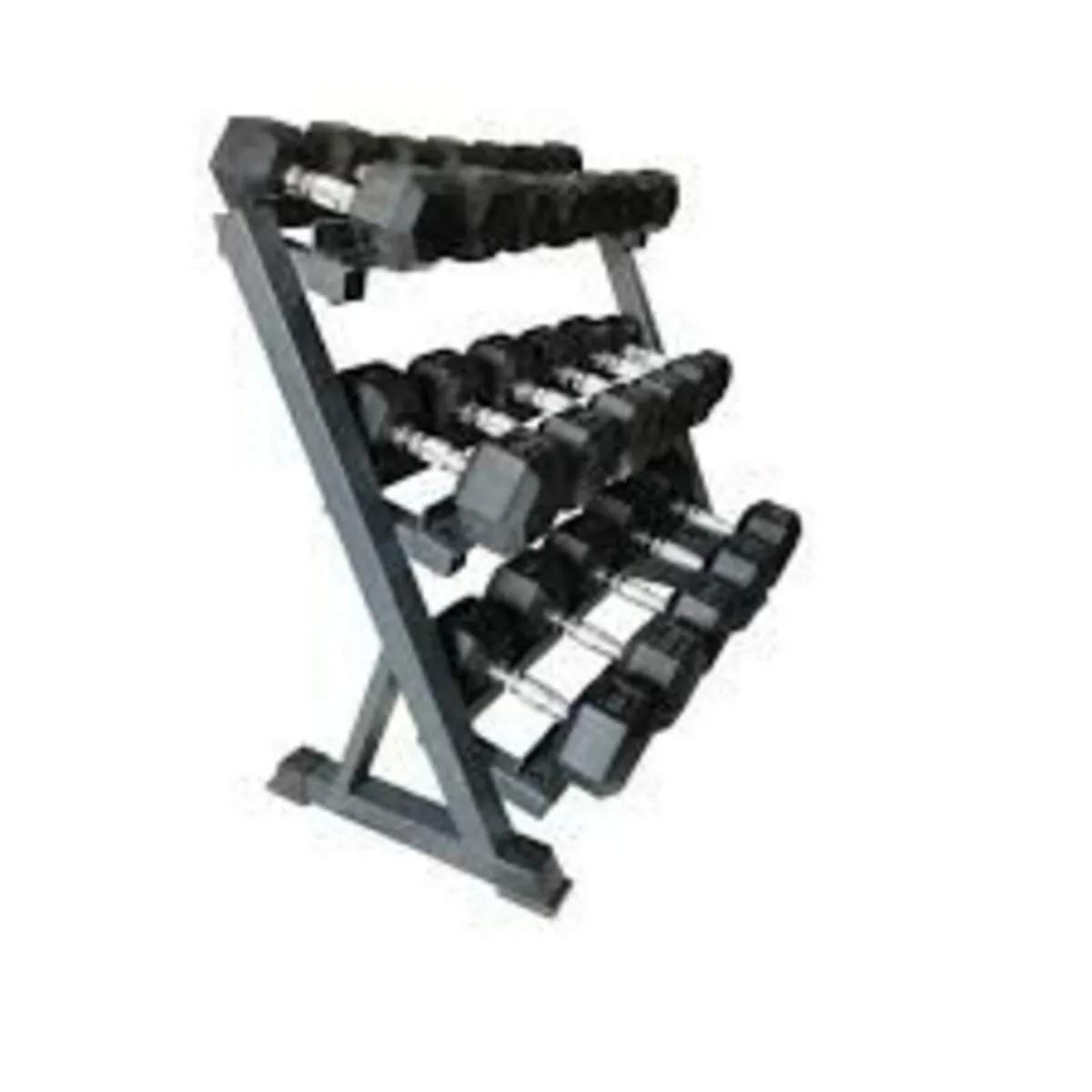 5kg to 30kg Hex Dumbbell set with Rack
