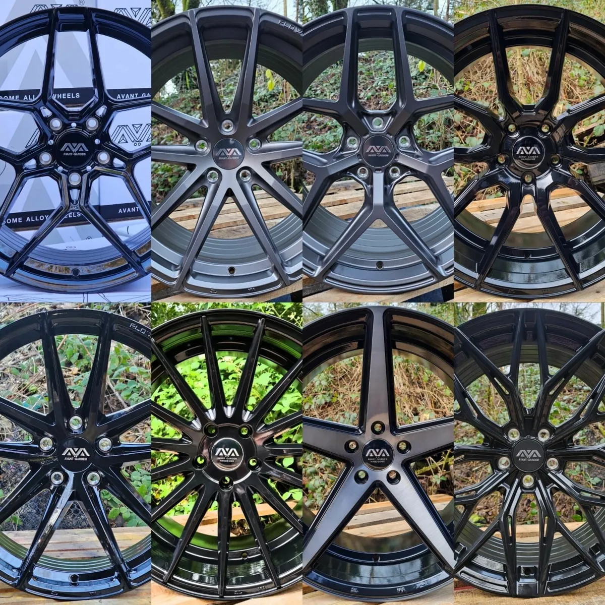 20" AVA STAGGERED ALLOY WHEELS FITS BMW 5X120 - Image 1