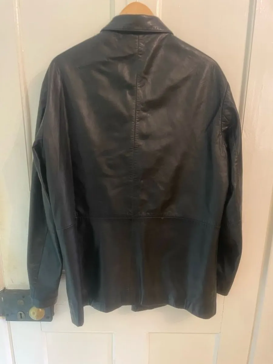 Hugo Boss leather coat - Image 2