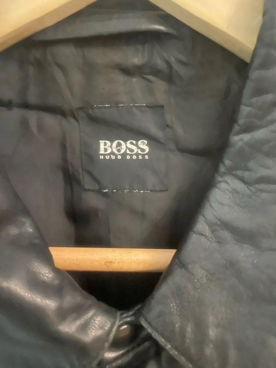 Hugo Boss leather coat - Image 3