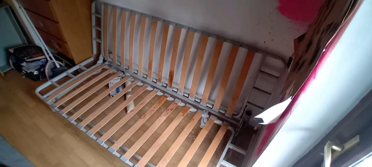 Fold out futon and mattress - Image 1
