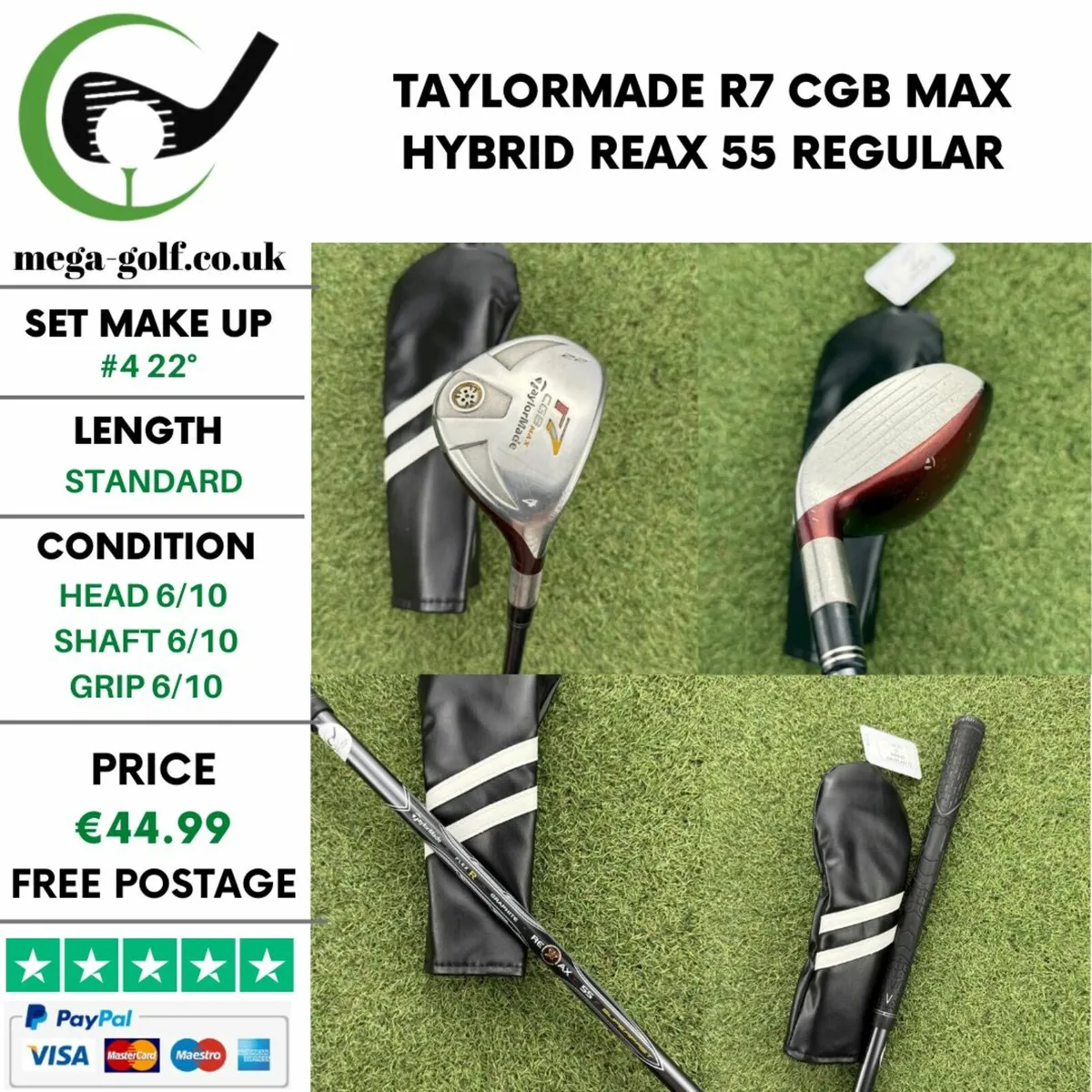 TAYLORMADE R7 CGB MAX HYBRID / #4 22° / REGULAR - Image 1