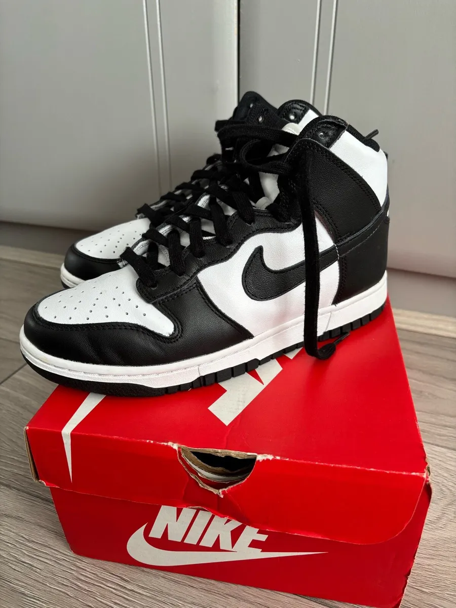 Nike Dunk High Panda in Black and White - Image 1