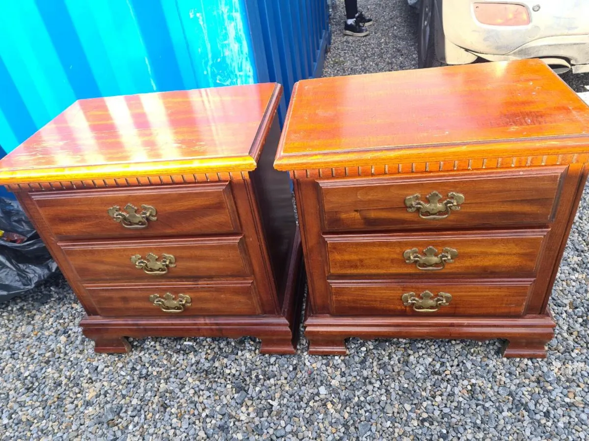 2 solid wood lockers - Image 1