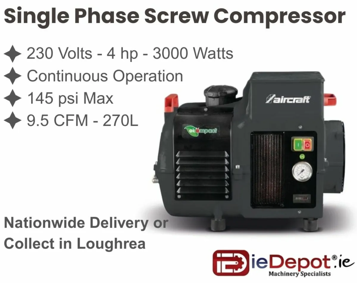 Single Phase Screw Compressor