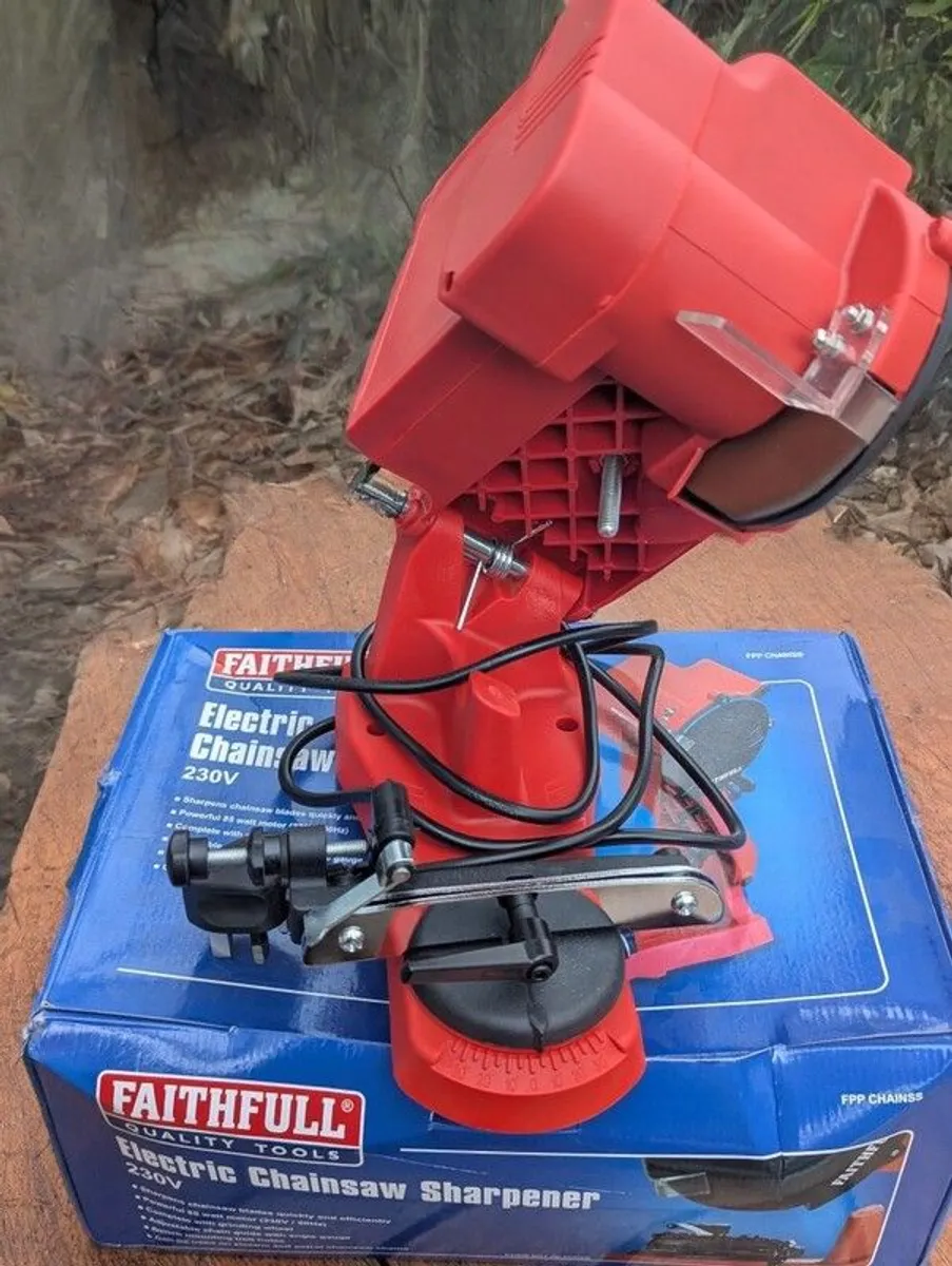 NEW FAITHFULL Electric Chainsaw Sharpener (85W, 230V) - Image 1
