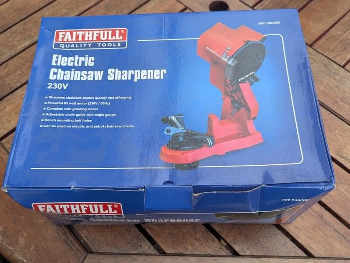 NEW FAITHFULL Electric Chainsaw Sharpener (85W, 230V) - Image 2