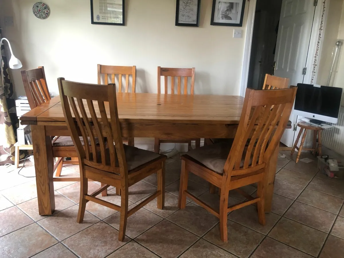 Large Dining Table with eight chairs - Image 1