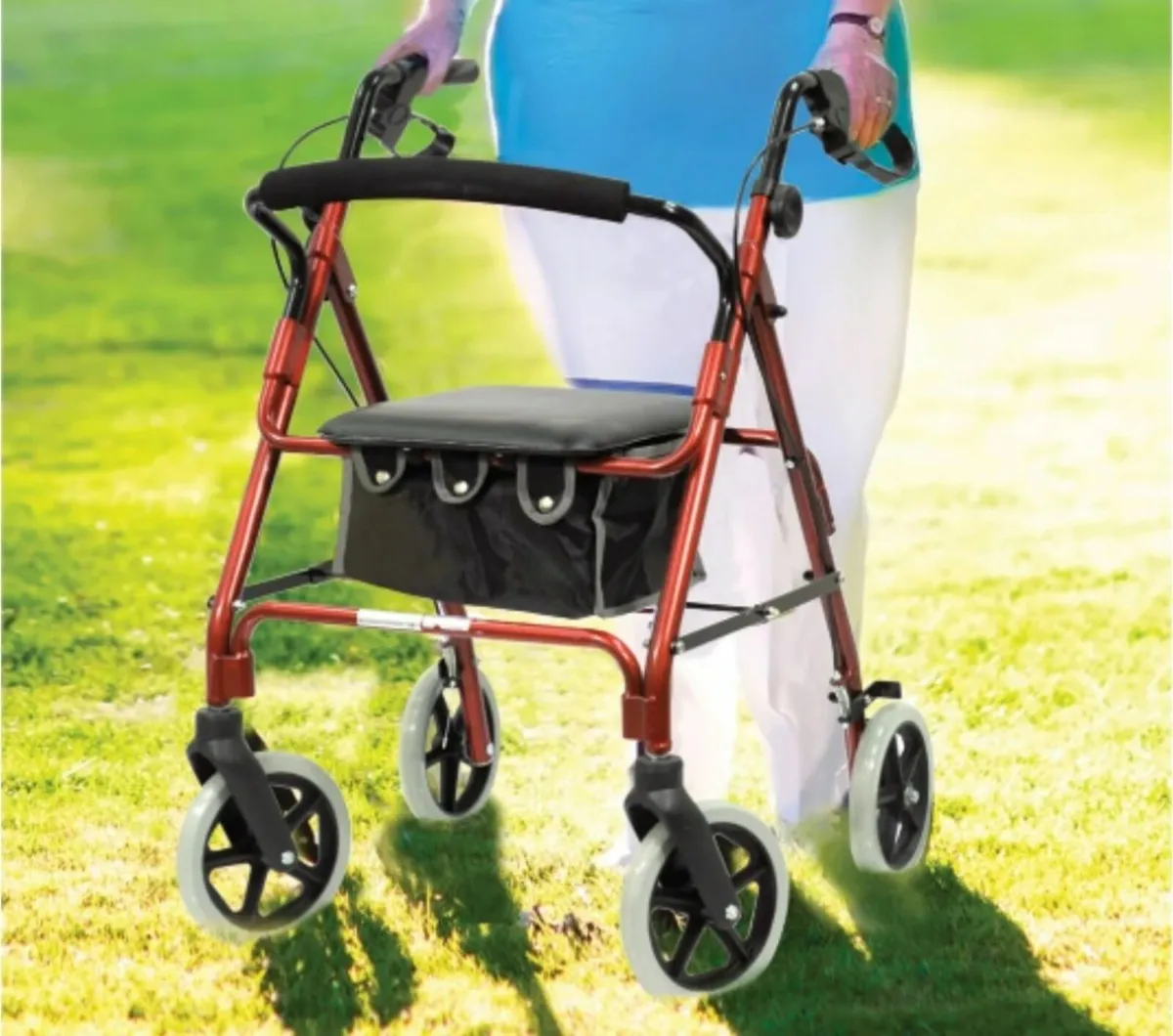 Rollator walker with seat - Image 2