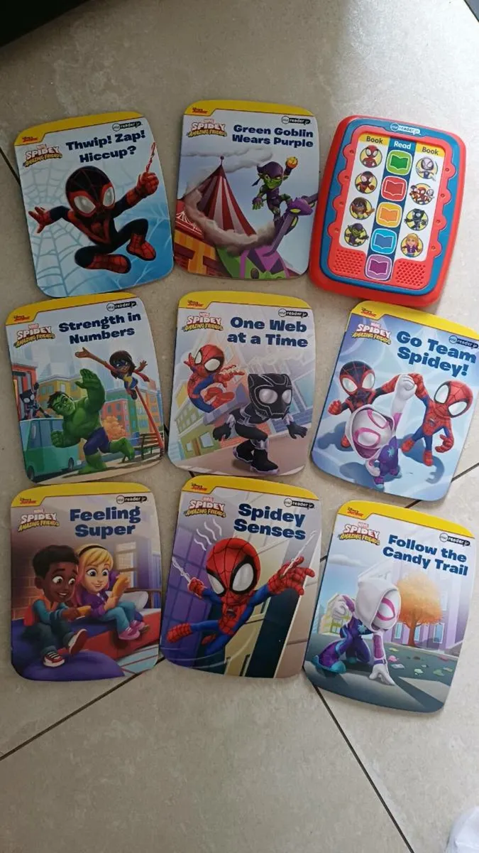 Spiderman reader and books