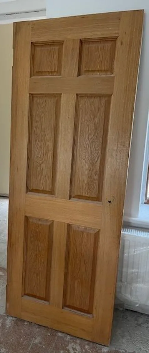 Solid Oak interior doors (x6) - Image 1