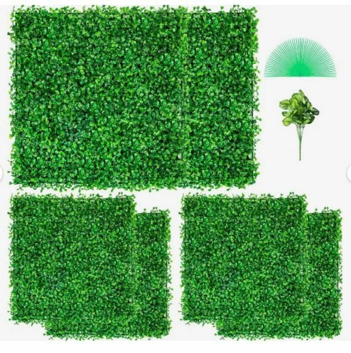 Artificial Boxwood Panel UV 6pcs - Image 1