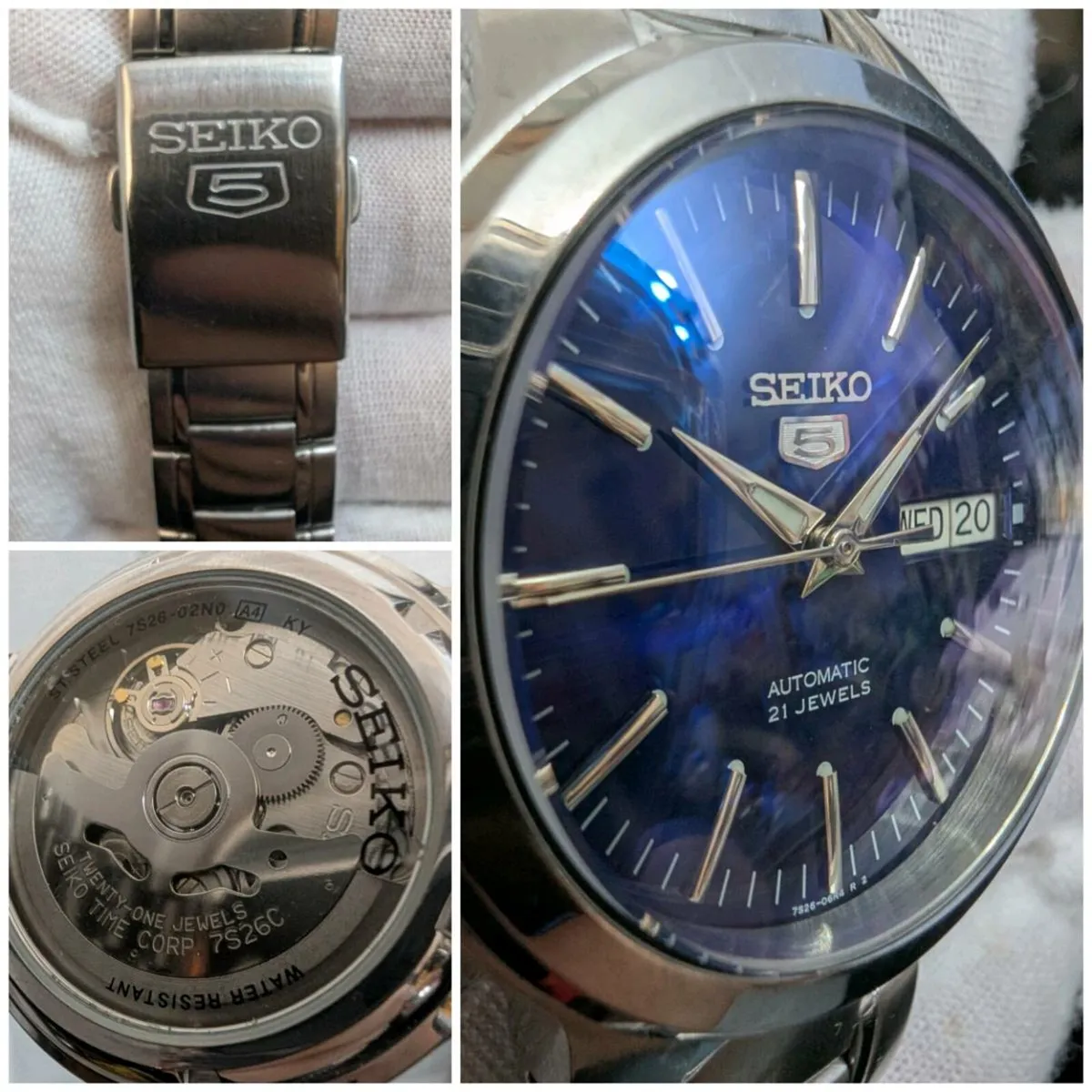 Seiko 5 sports automatic sapphire Crystal watch - Image 1