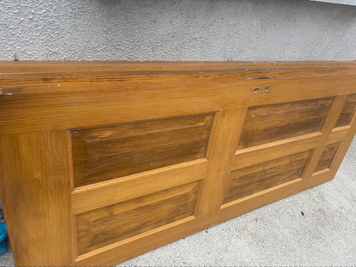 3x solid oak doors - Image 2