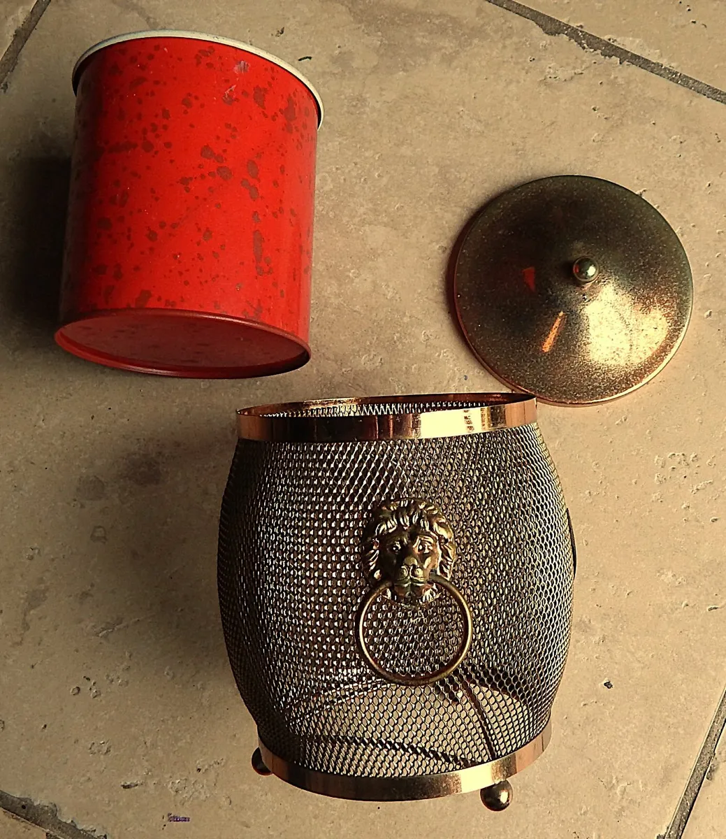 Vintage Metal Ice Bucket - Image 3