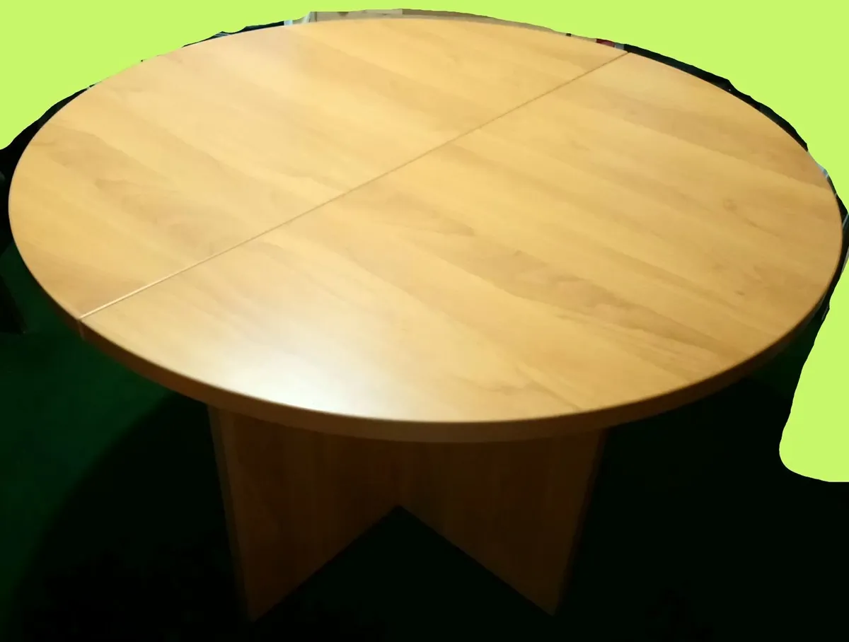 DELLA ROVERE ITALY wooden round table 110cm office - Image 4