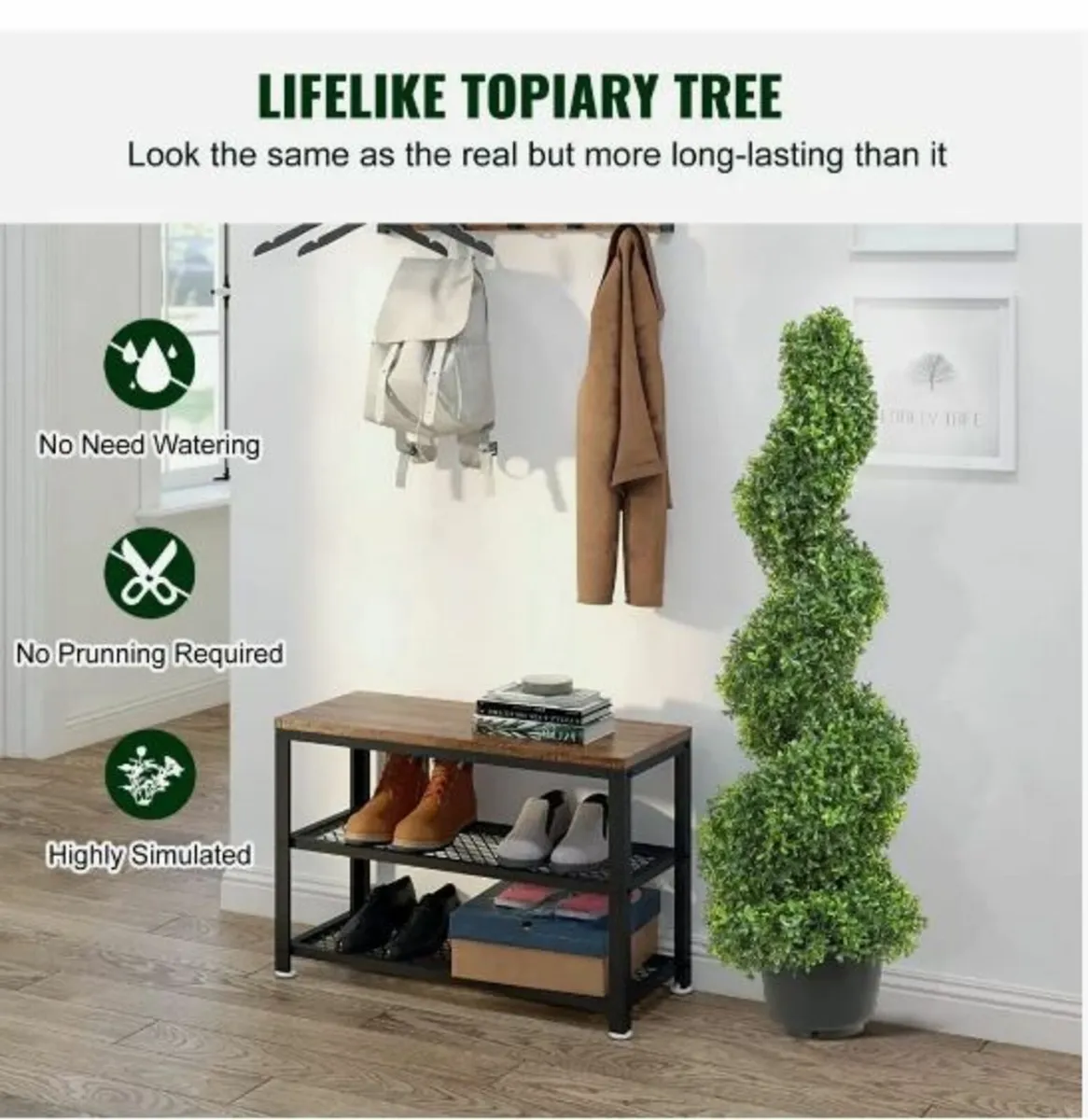 Artificial Topiaries Boxwood Trees, - Image 2