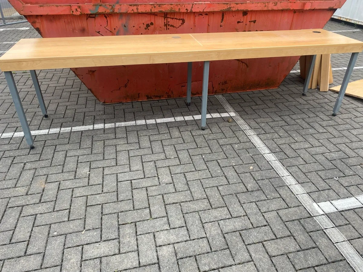 2 long desks - Image 3