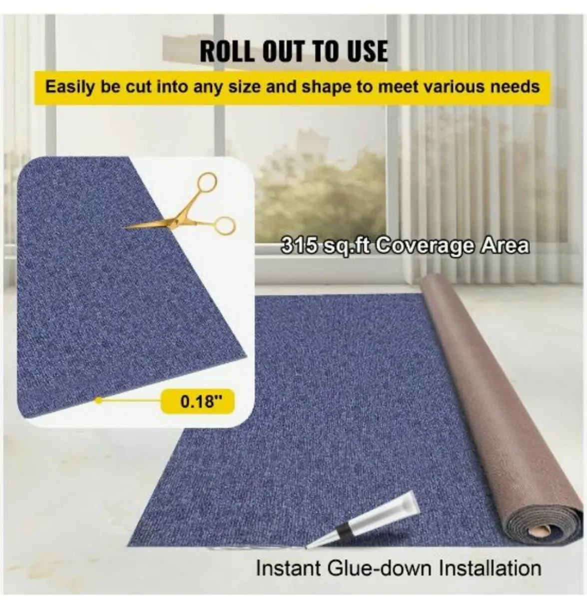 Indoor Outdoor Rug Carpet 5.9x52.5' Outdoor - Image 4