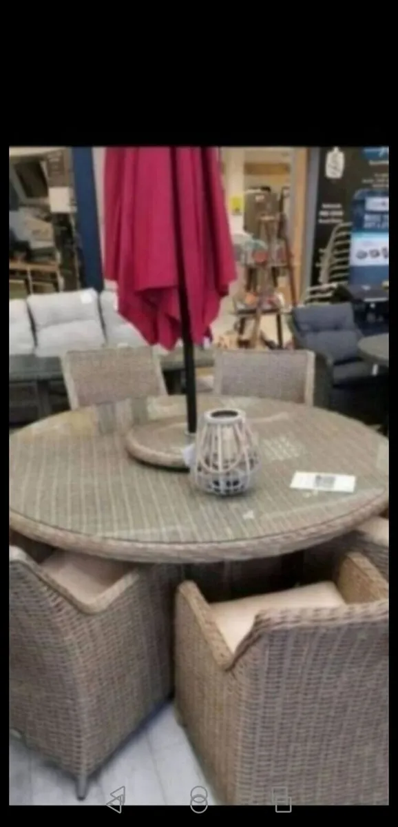 **CLEARANCE** Brand New Basket Rattan 6 Seater - Image 1