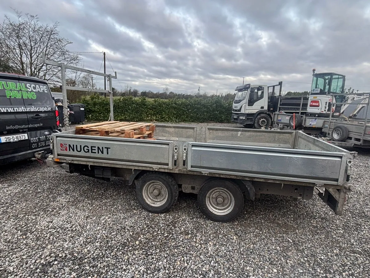 2023 Nugent tipping trailer12ftx6ft split sides - Image 2