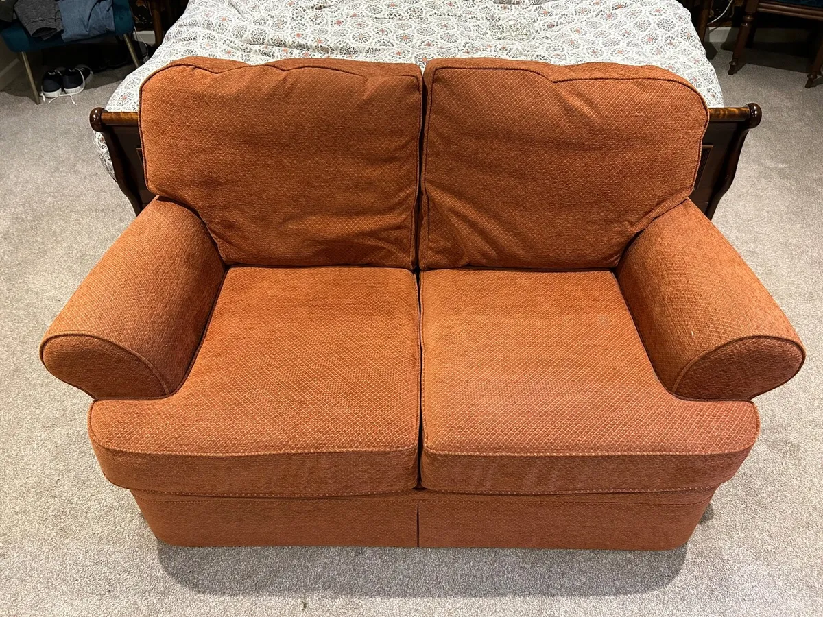 Marks & Spencer Terracotta 2 seater Sofa - Image 1