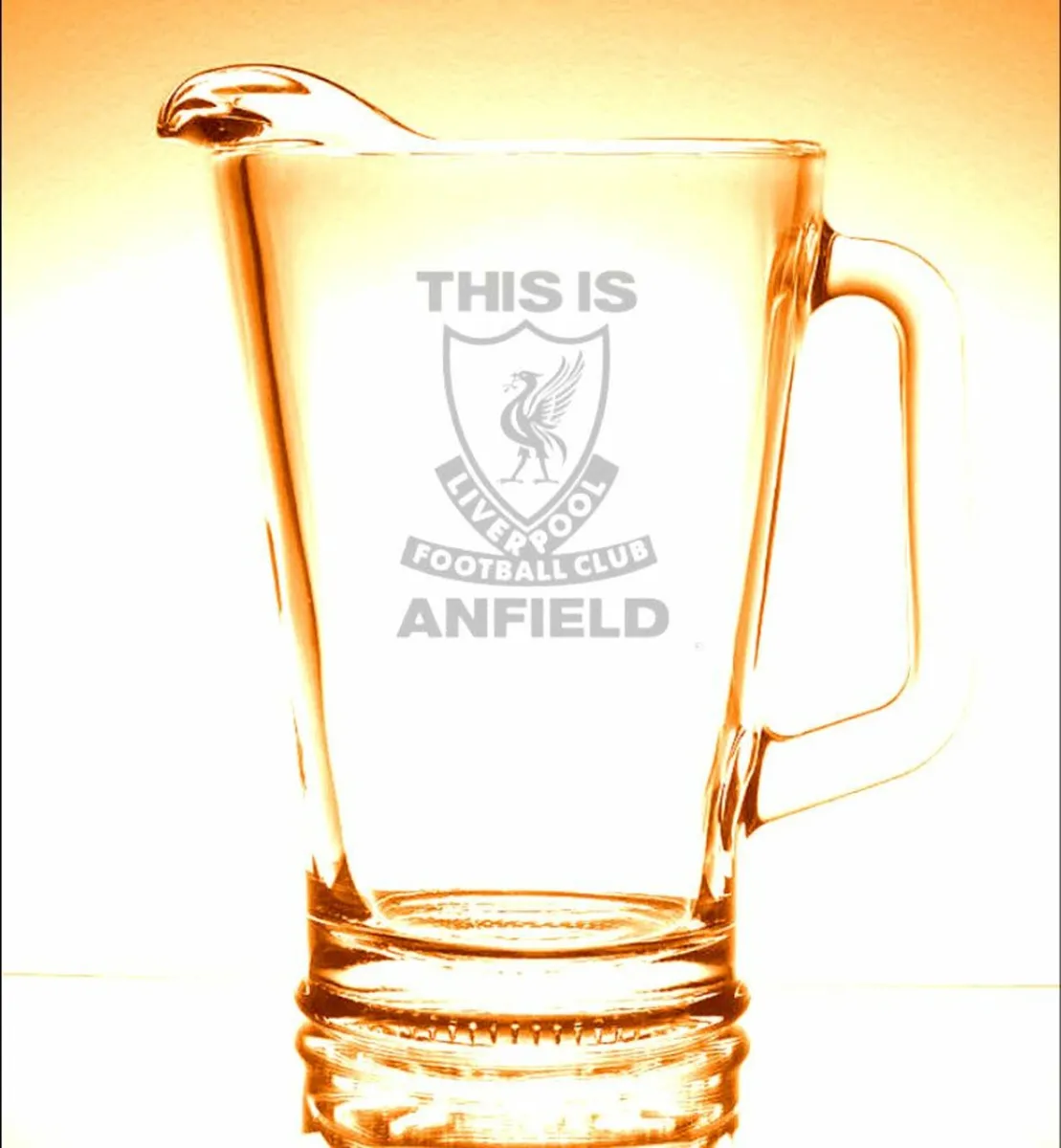 Large Vintage Glass Football Club Pitchers - Image 4