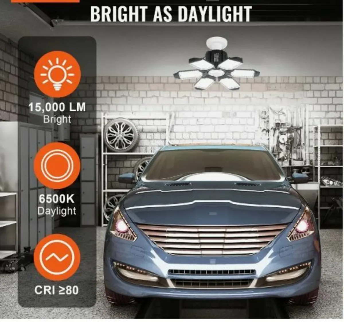 LED Garage Light 15000LM 2 Packs - Image 3