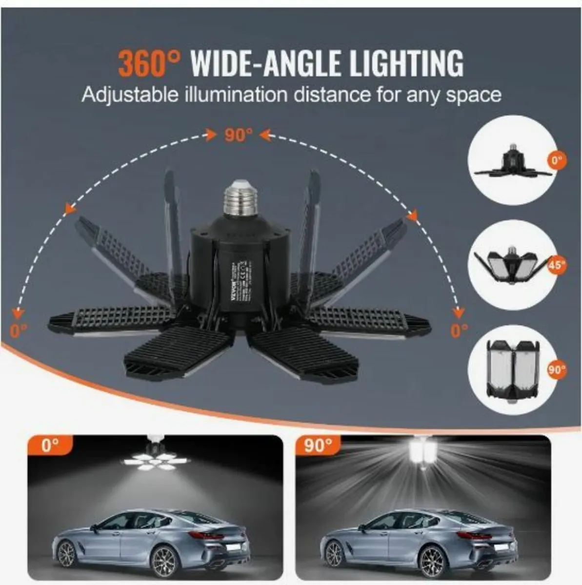 LED Garage Light 15000LM 2 Packs - Image 4