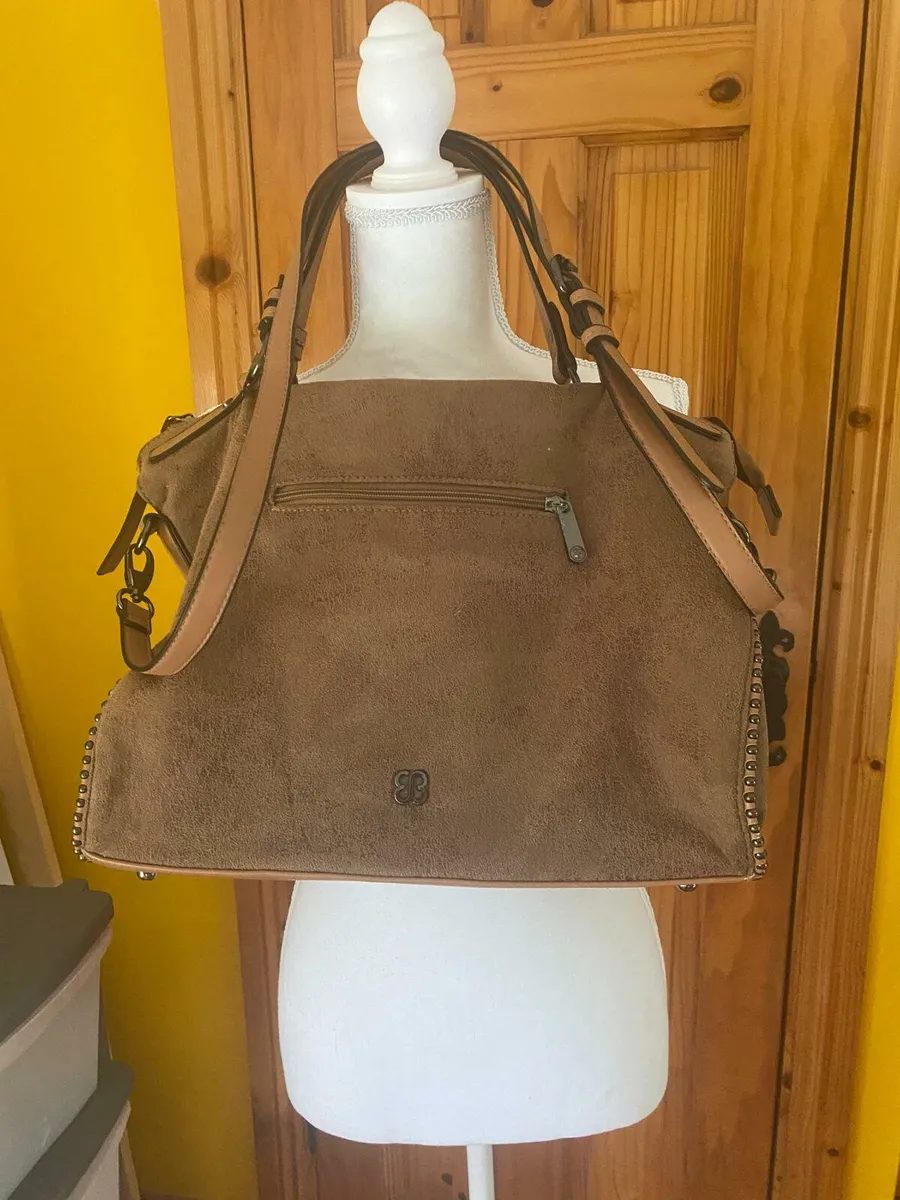 Bessie Designer Label Suede handbag - Image 1