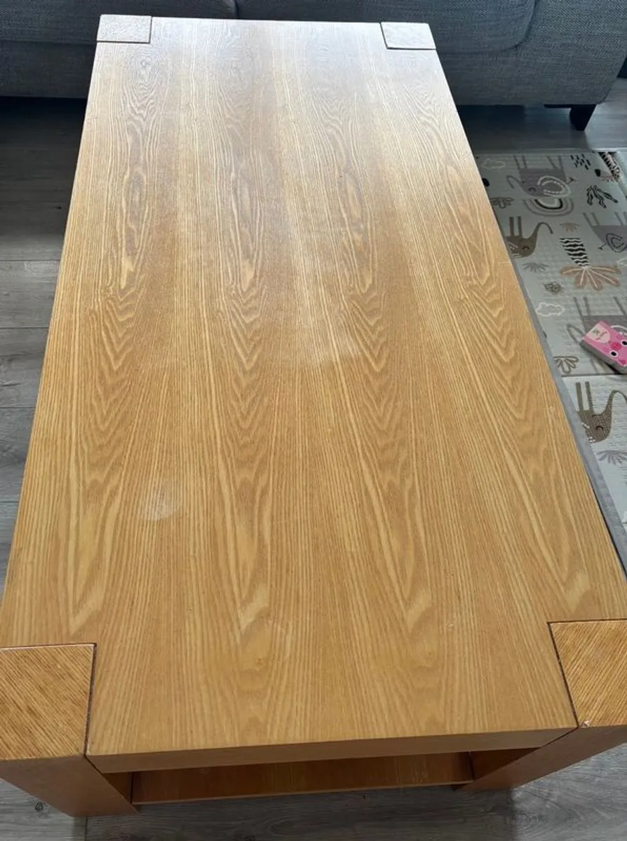 Solid oak coffee table - Image 3