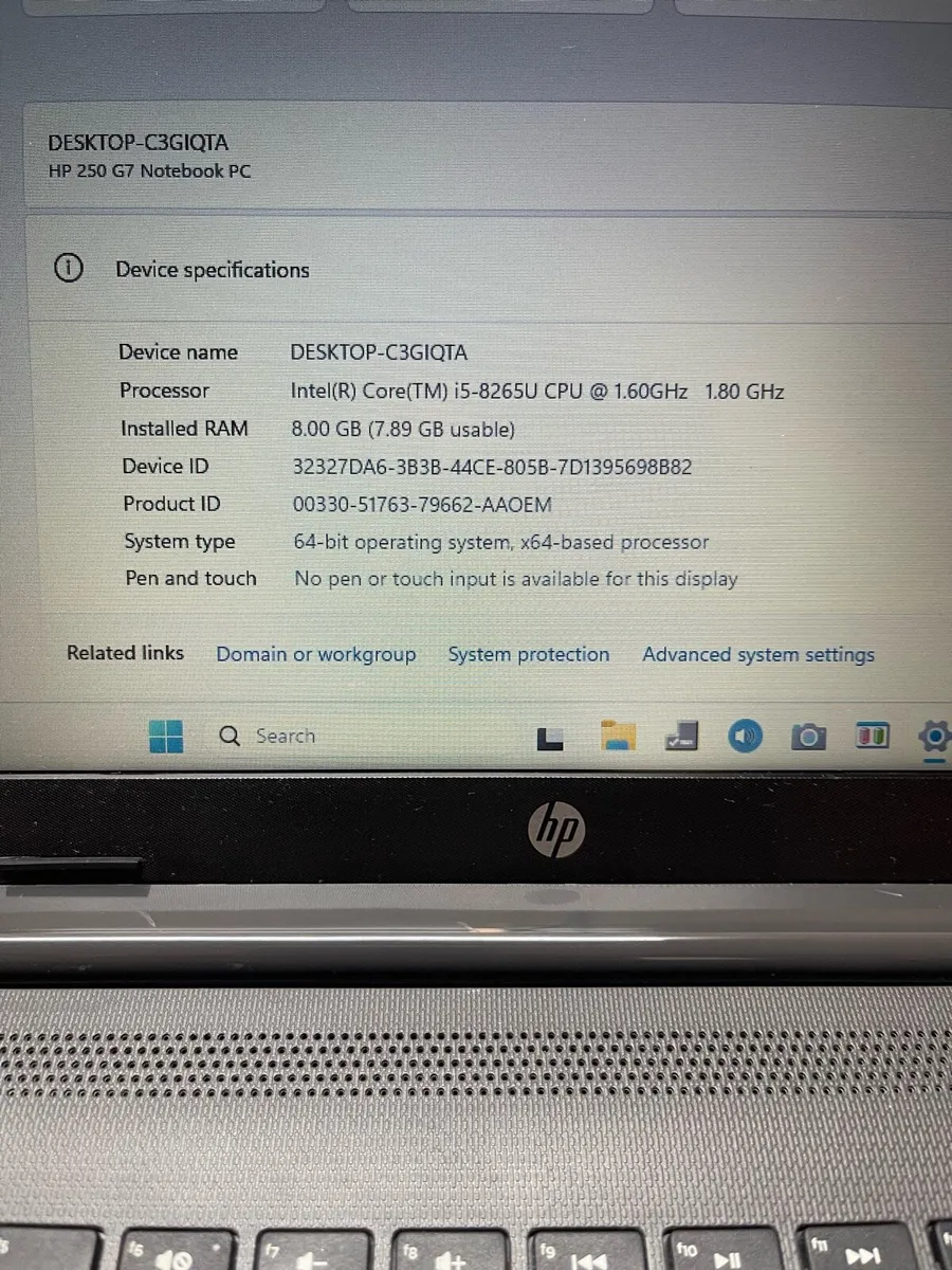 HP laptop i5 pro 8-256 win 11 pro - Image 4