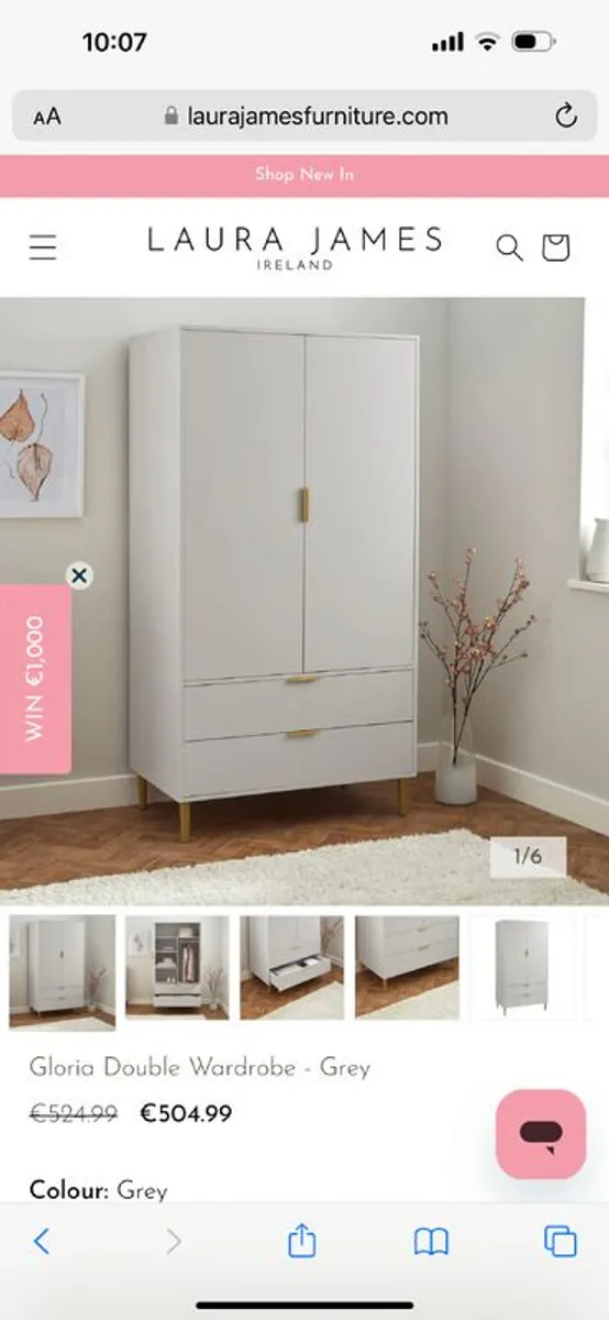 Beautiful Wardrobe AND 2 matching bedside cabinets LIKE NEW - Image 1