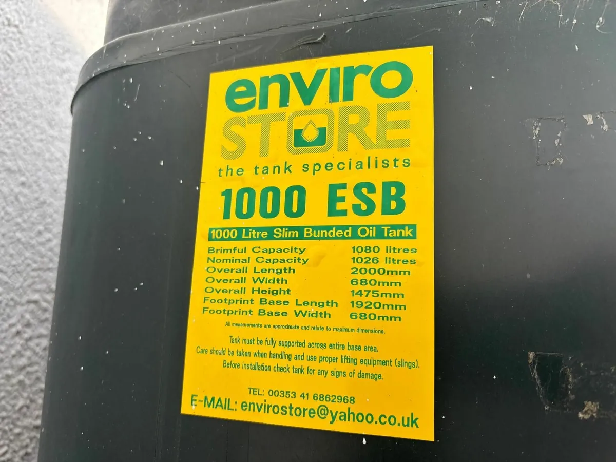 1,000L Bunded Oil Tank - Image 2