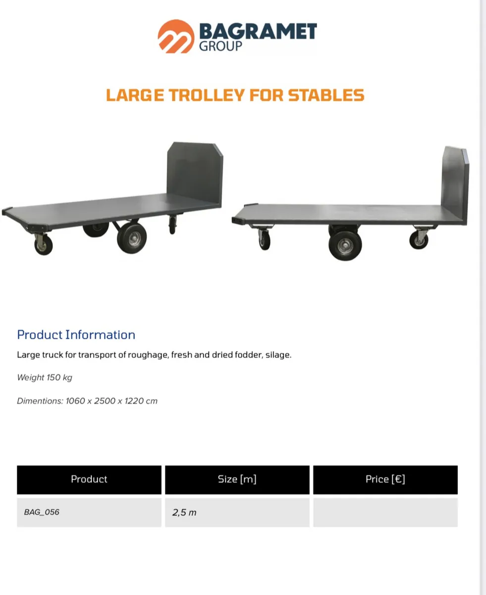 Large and Small Stable Trolleys - Image 1