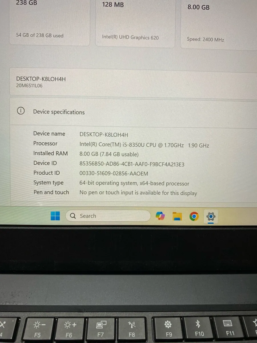 Lenovo i5 pro 8gb 256ssd windows 11 pro - Image 4