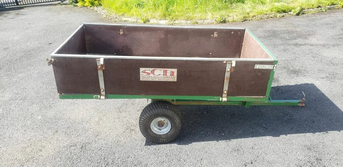 sch garden quad tipping trailer heavy duty 500kgs - Image 2