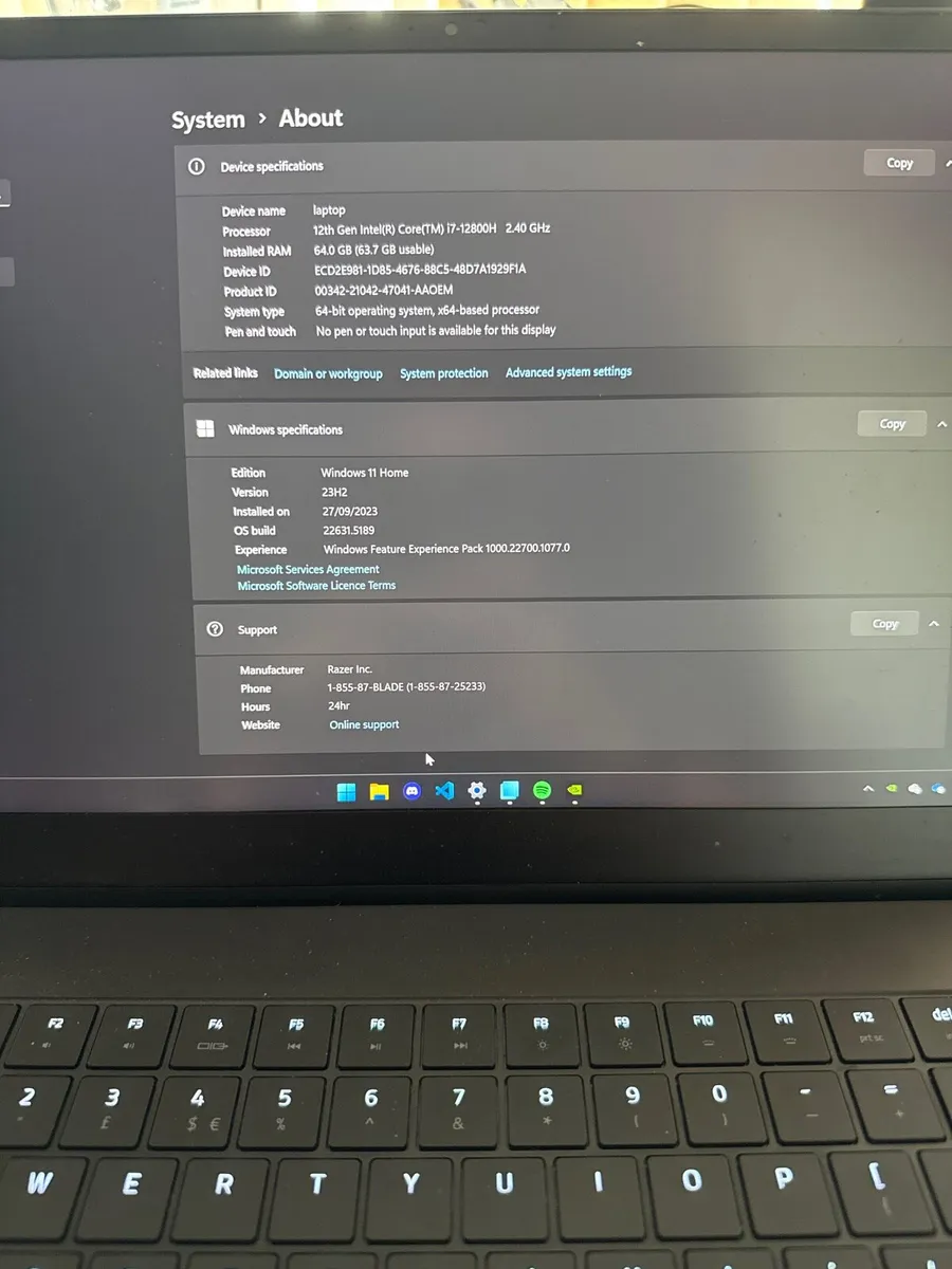 Razer Blade 15 3TB SSD RTX 3060 64gb RAM Intel i7 - Image 2
