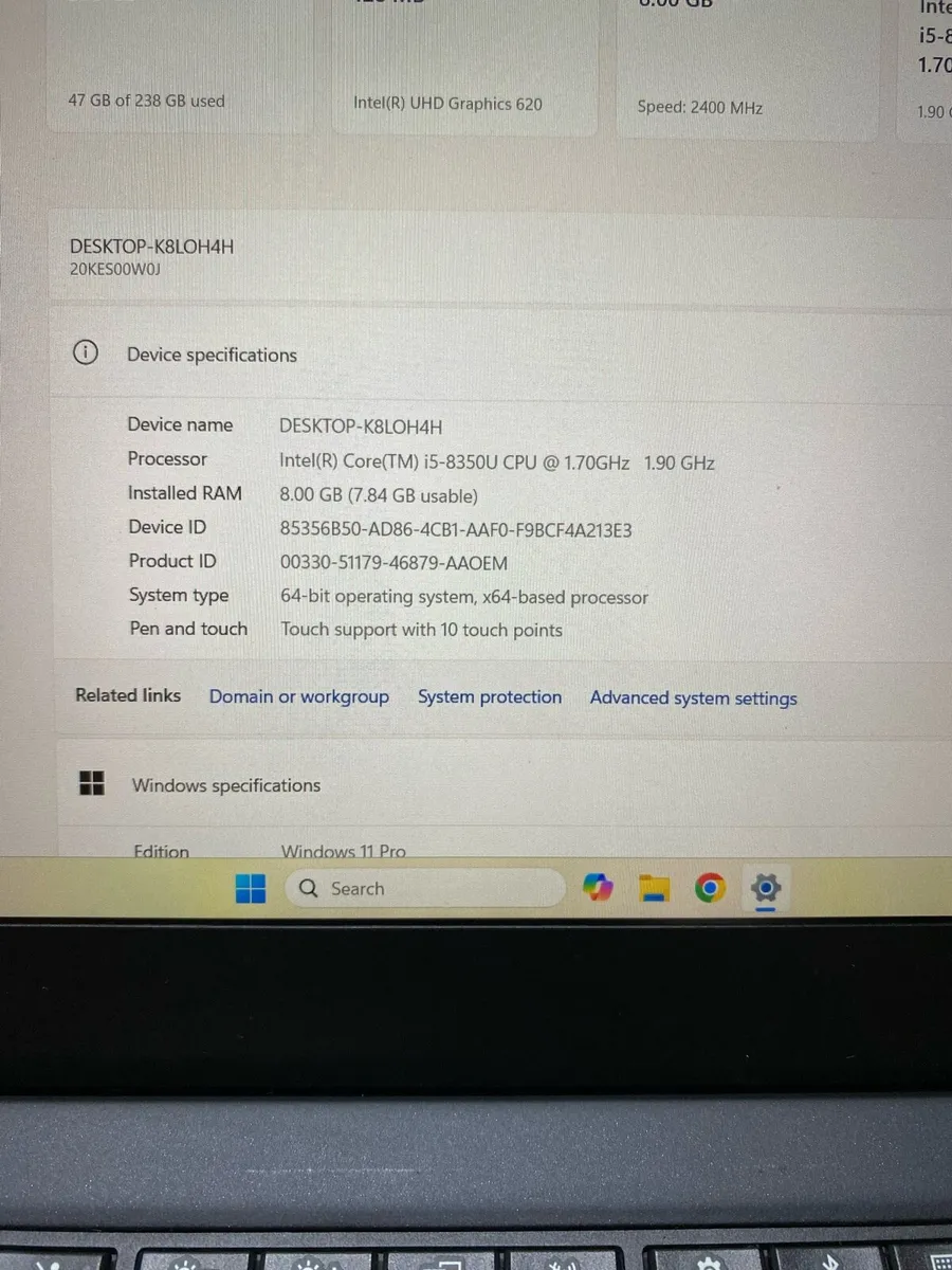 Lenovo X280 i5 pro 8-256 windows 11 pro - Image 4
