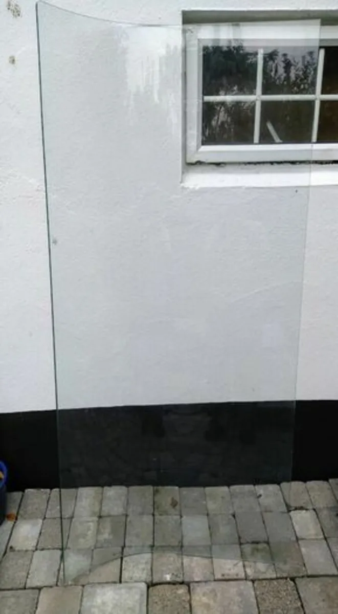 curved glass shower door/side - Image 1