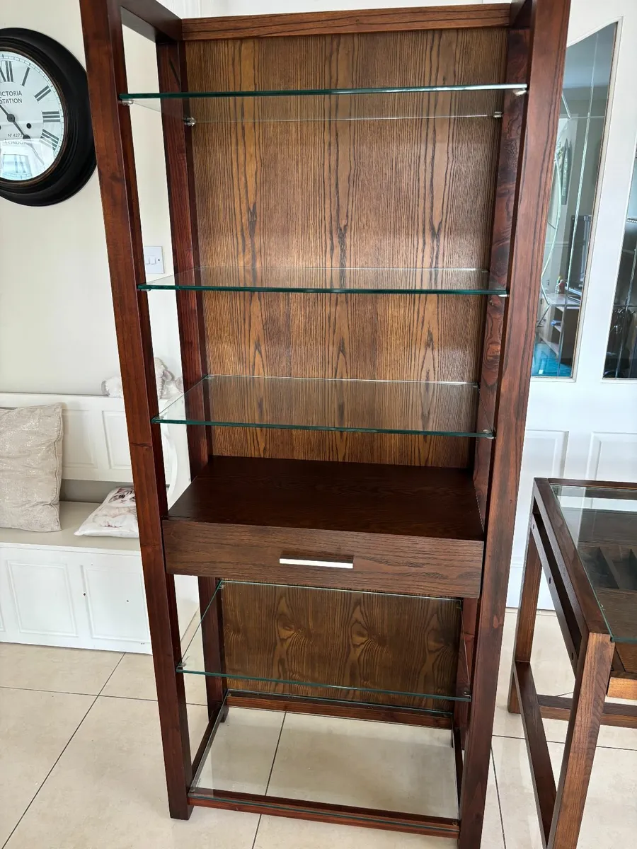 Dark Wood Shelving Units - Image 1