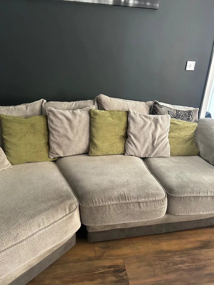 L shape and 2 seater sofa for sale - Image 2